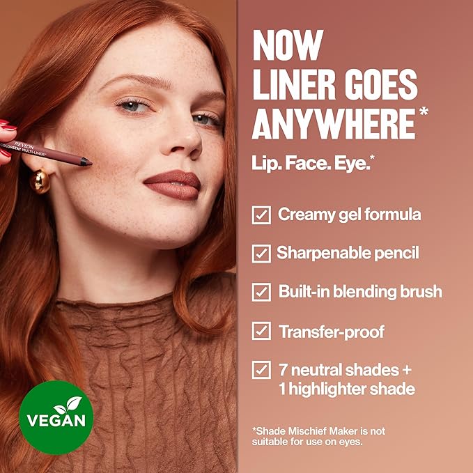 Revlon ColorStay Multi-Liner, Creamy Formula, Multiuse For Lips, Eyes & Face, Stocking Stuffer for Women, 007 As Is