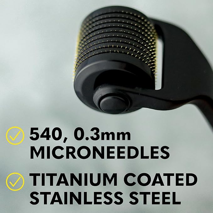 The Beard Club Derma Roller Replacement Head - 0.3mm Titanium Microneedles