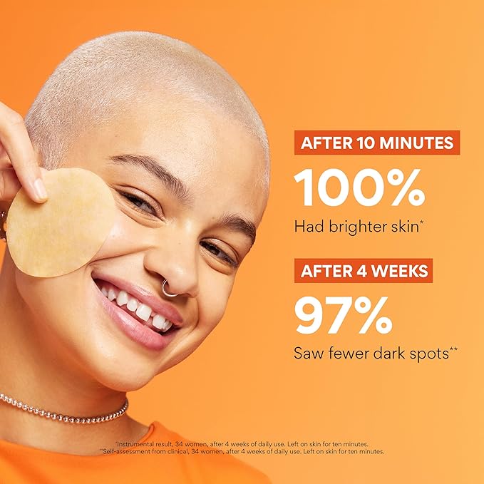 innisfree Green Tea Enzyme Vitamin C Toner Pads, Korean Brightening Face Pads for Dark Spots, Radiance, and Even Skin Tone