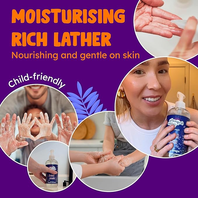 Originally Yellow Plant-Based Hand Soap All Natural Infused with Organic Lavender | Gentle Natural Hand Soap | Pet & Baby-Safe Soap (64 Fl Oz (1 Pack), Lavender)