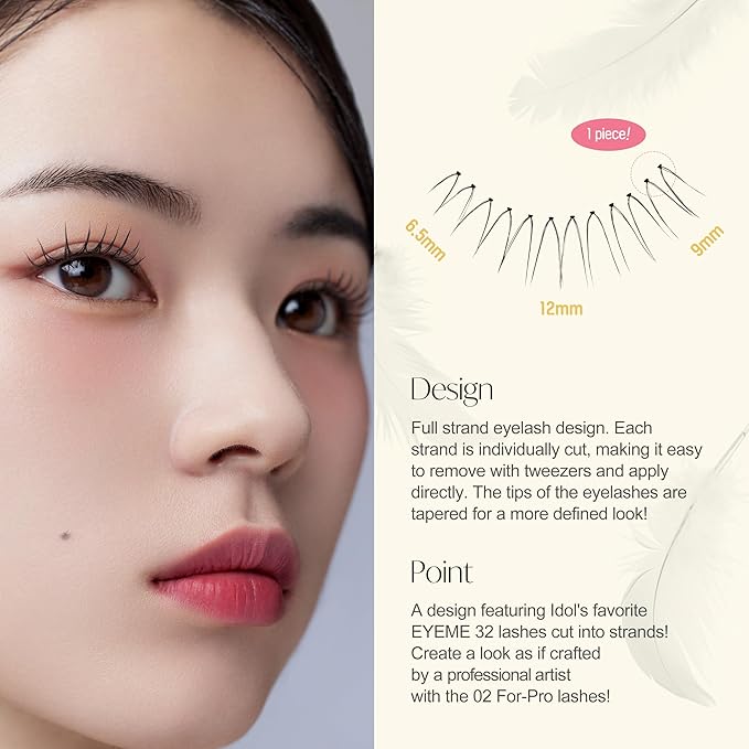 EYEME Eyelash x Artist Collaboration NO.02 – 5 Set Pack, Lightweight False Eyelashes, Wispy Lashes for a Flawless Natural Look, Perfect for Daily Wear & Comfortable Fit, K-Beauty