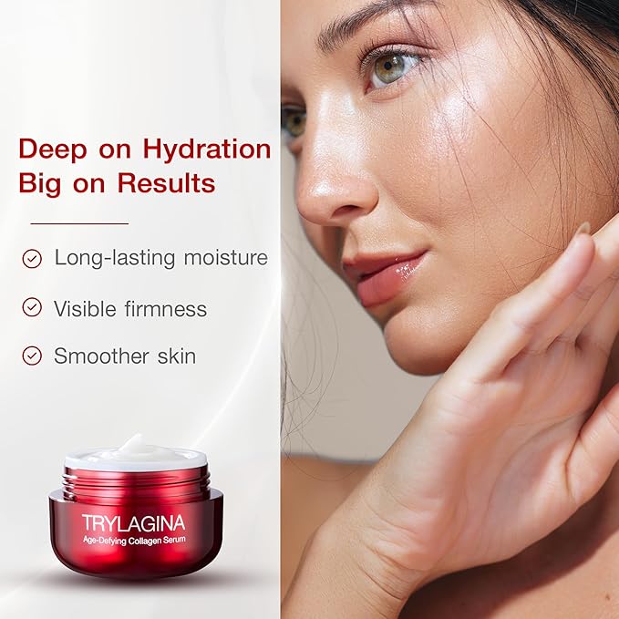 12X Age-Defying Collagen Serum, Anti Aging Face Cream, Anti Wrinkle Cream for Women, Face cream for Women, Anti Aging Skin Care, Brightening Serum, Hydration - 1.05oz