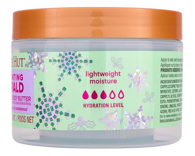 Tree Hut Enchanting Emerald Whipped Shea Body Butter | Long-lasting Hydration Leaves Skin Feeling Soft & Moisturized | Limited Edition Holiday | 8.4 fl oz.