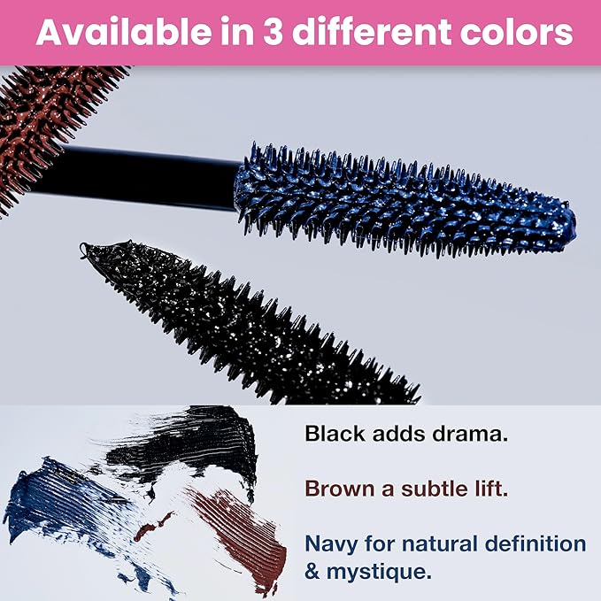 Prime Prometics PrimeLash Mascara for Older Women – Volumizing, Incredible Length in 2 Coats – Long-Stay, Zero Clumps, Hypoallergenic (Brown)