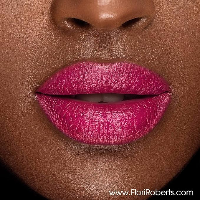 Flori Roberts Luxury Lipstick, Vibrant Lip Makeup for Women of Color or Deeper Skin Tones, Demi-Matte Texture, Hydrates and Conditions Lips