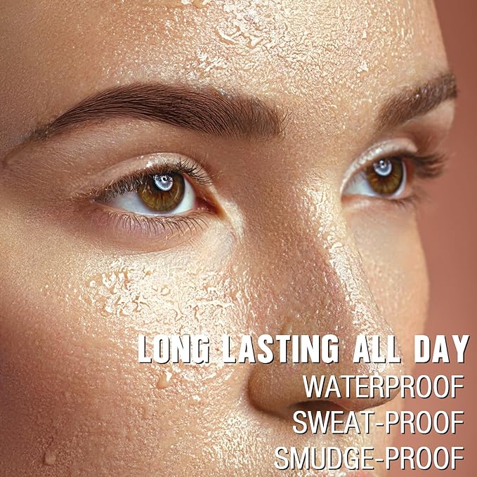 Eyebrow Pencil Microblade Eyebrow Pen - Waterproof Eyebrow Pen 4 Fork Tip Pencil Smudge Proof Long Lasting Brow Pens, Dark Brown