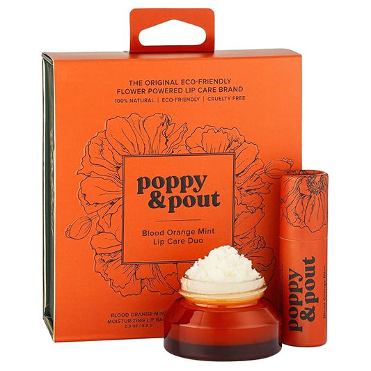 Poppy & Pout Lip Care Set Orange