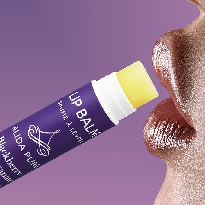 Blackberry Pomegranate Lip Balm Collection, Vegan Lips,