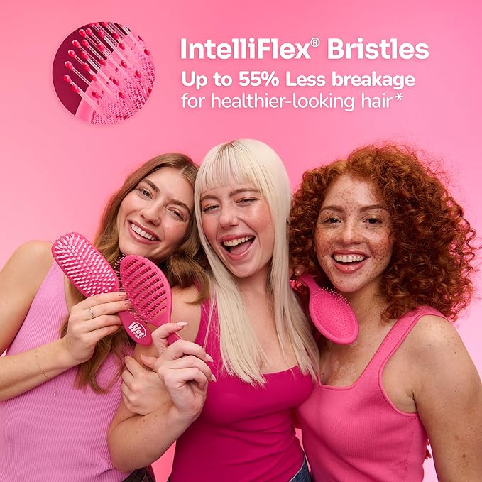 Wet Brush Hello Kitty and Friends Original Detangler Hair Brush, Kuromi, Ultra-Soft IntelliFlex Bristles, Easy Detangling For All Hair Types (Wet Dry & Damaged), Women & Men