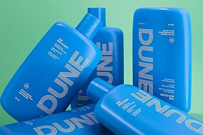 The Bod Guard - Award-Winning Clear Invisible Gel Body Sunscreen - Broad Spectrum SPF 30 Protection, 72 Hour Hydration, 40 Mins. Water Resistant, Reef Friendly, Non-Greasy (8.4 Fl Oz)