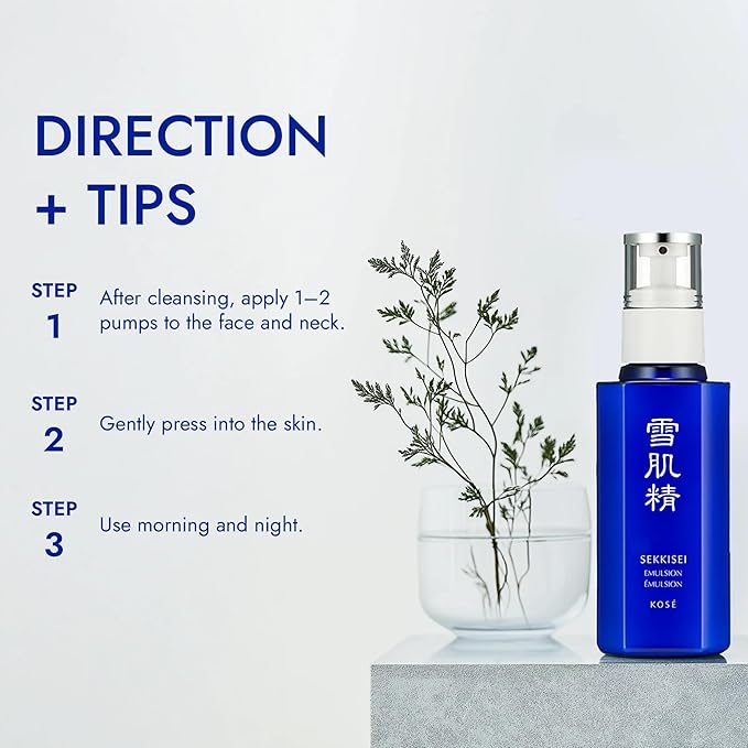 SEKKISEI Emulsion, Lightweight Hydrating Facial Moisturizer, 4.7 Ounce