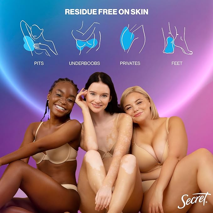 Secret Whole Body Deodorant Cream for Women, Unscented, Aluminum Free Deodorant Cream, 72 HR Odor Protection, 3.0 oz