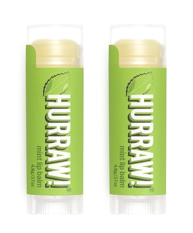Hurraw! Mint Lip Balm, 2 Pack: Palm