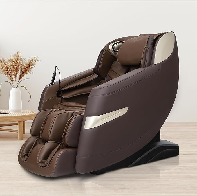 Titan Quantum Massage Chair | Brown | Full Body & Zero Gravity Features | Customizable Massage Programs