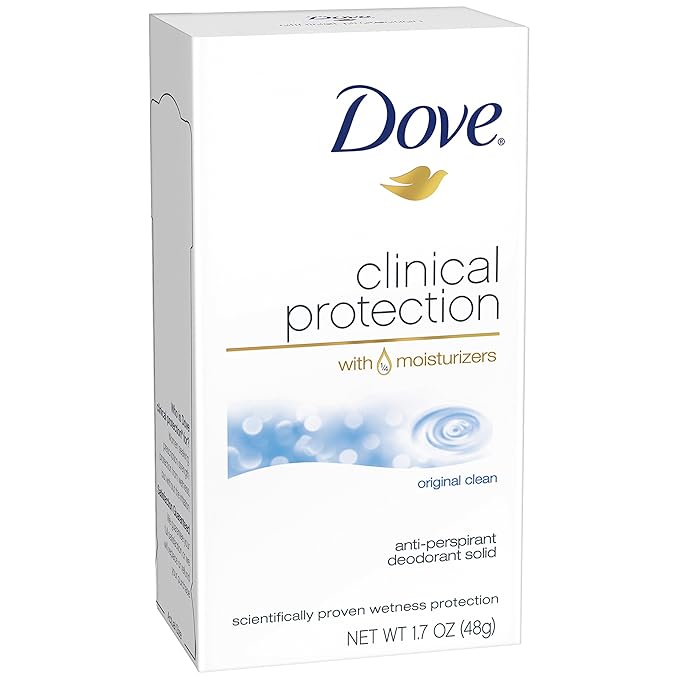 Dove Clinical Protection Antiperspirant Deodorant, Original Clean, 1.7 Ounce