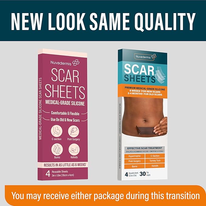 NUVADERMIS Silicone Scar Sheets - Extra