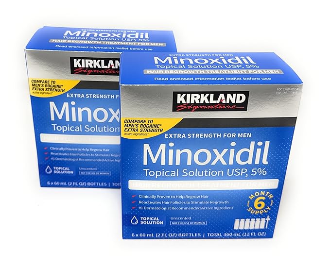 Kirkland WeyDOc Minoxidil 5 percent Extra Strength Hair Regrowth for Men, 12 Months