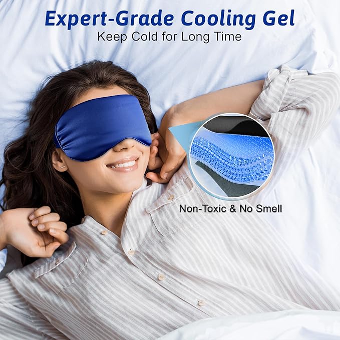 Cooling eye mask, cold eye
