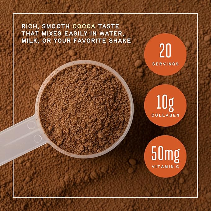 Iron Feather Collagen Powder | Chocolate | Multi-Collagen Protein with Vitamin C | Supports Joints, Tendons, Recovery, Skin, Hair and Nails | 10g Protein per Scoop | Clean and Functional Nutrition