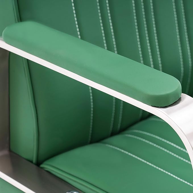 BarberPub Salon Chair for Hair Stylist, All Purpose Hydraulic Barber Styling Chair, Beauty Spa Equipment 8548 (Green)