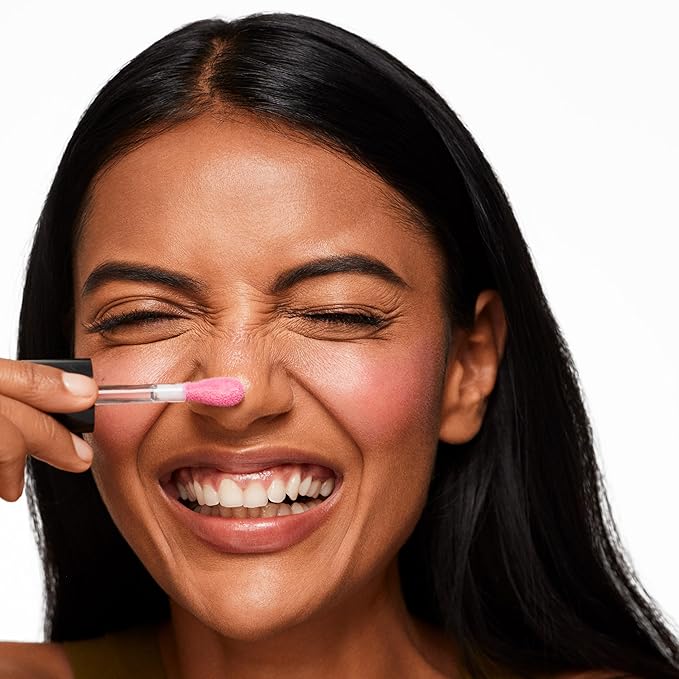 Saie Dew Liquid Blush for Cheeks - Hydrating Cream Blush Stick with a Blendable + Buildable Formula - Skincare Infused Dewy Cheek Tint for a Natural Flush - Glowy Makeup Essential - Baby (.40 oz)