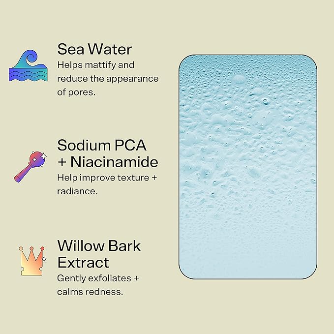 Bubble Skincare Slam Dunk Hydrating Face Lotion (50ml) + Fresh Start Gel Face Wash (125ml) + Bounce Back Hydrating Facial Mist Toner (55ml) - Balancing Skincare Routine