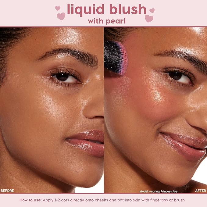 ColourPop Weightless Liquid Blush - Hydrating, Liquid Blush for Cheeks - Glowy, Pearl Finish with Hyaluronic Acid for a Healthy Glow - Designed with a Doe Foot Applicator - City Walk (0.3 Fl Oz)