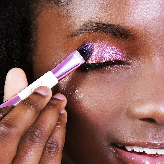 Petite ’N Pretty 9021 Glow! Eye & Cheek Makeup Palette for Kids, Tweens and Teens -3-in-1 Makeup Palette of Blush, Eyeshadow, and Highlighter, Non-Toxic, Made in USA