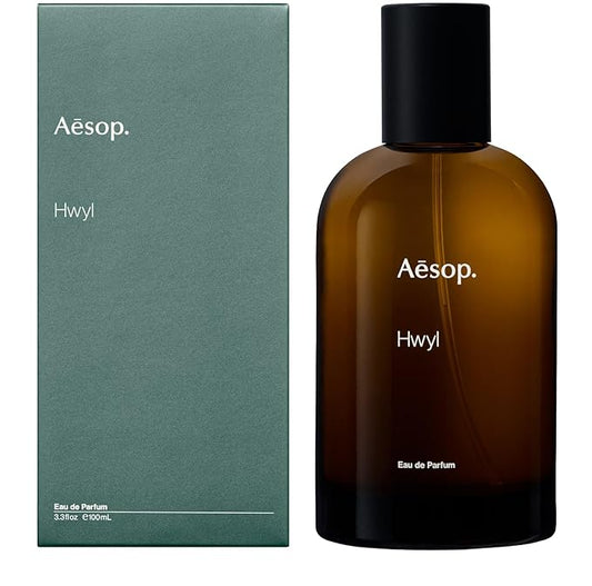Aesop Hwyl Eau de Parfum | Smoky, Woody, and Vetiver Scent | Subtle Spice and Rich Earthy Aroma | Unisex | 3.3 oz