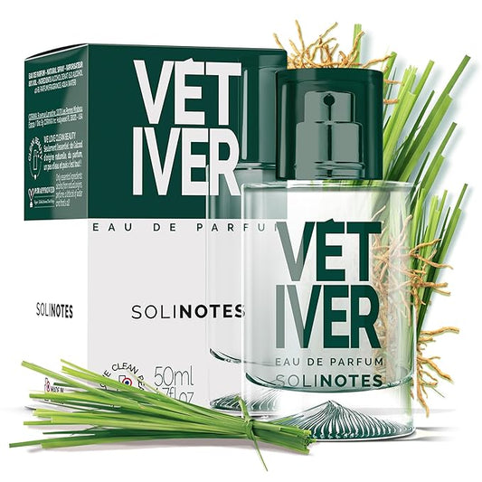 SOLINOTES Vetiver Perfume for Men - Eau De Parfum | Bold and Sensual Adventure - Made in France - Vegan - 1.7 fl.oz