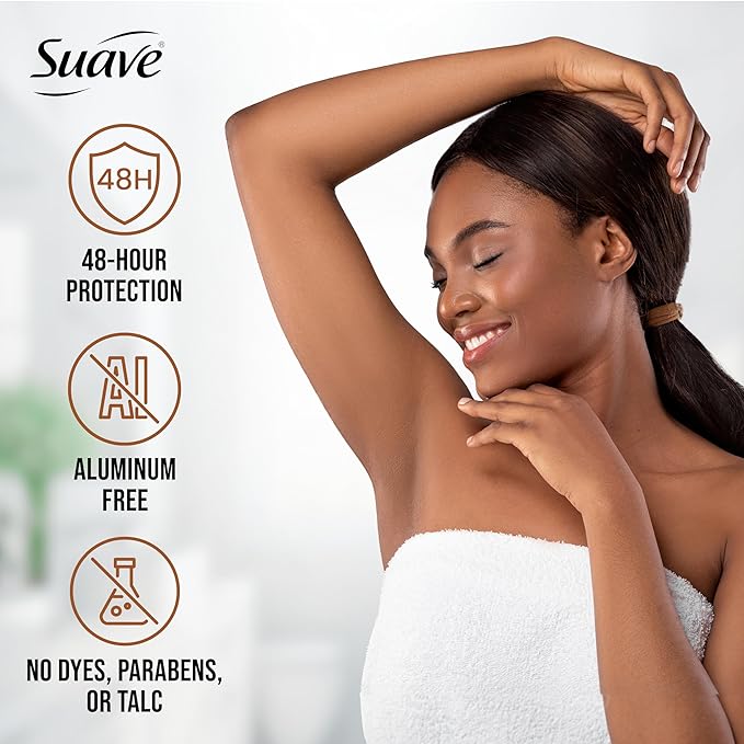Suave Aluminum-Free Deodorant for Women, Coconut & Vanilla, 2.6 Oz