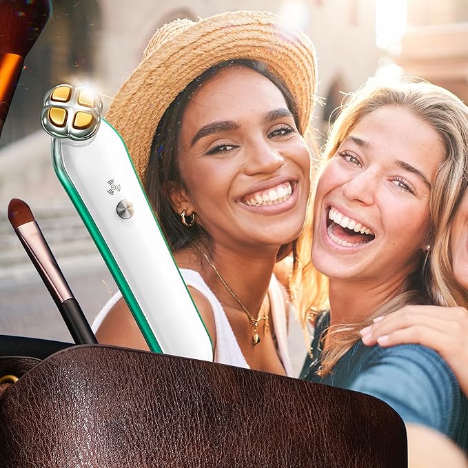 RF Eye Device | 2 in 1 Professional Eye Skin Care Pencil | Under Eye Bags Treatment | Eye Bags | Eye Puffiness | Fine Line | Wrinkle Reducing | RF Radio Frequency Anti Aging Device(with Gel)