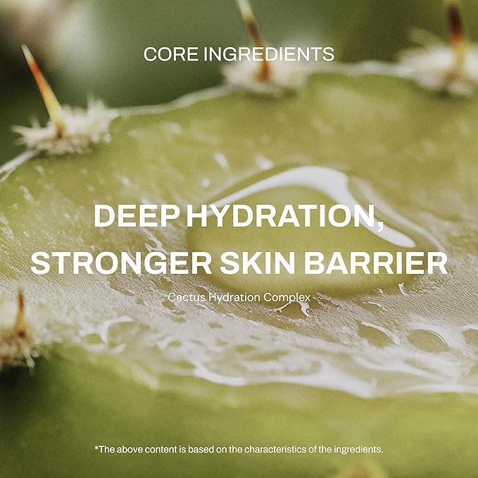 Whamisa Organic Cactus Magic Serum, Anti-Wrinkle & Brightening, Rejuvenation, Strengthen Skin Barrier, Probiotics, Hydrating, Facial Ampoule, Pore Refining (32ml)