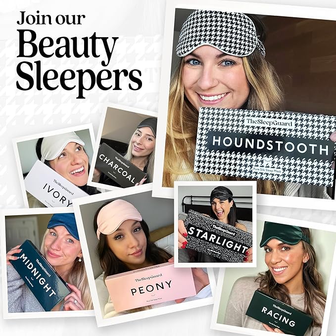 Pure Silk Sleep Mask [100% 6A Mulberry Silk, 22 Momme] Light Blocking Travel Essentials. Eye Masks for Sleeping. Black Oeko-Tex Blindfold. Eye Covers for Men & Women