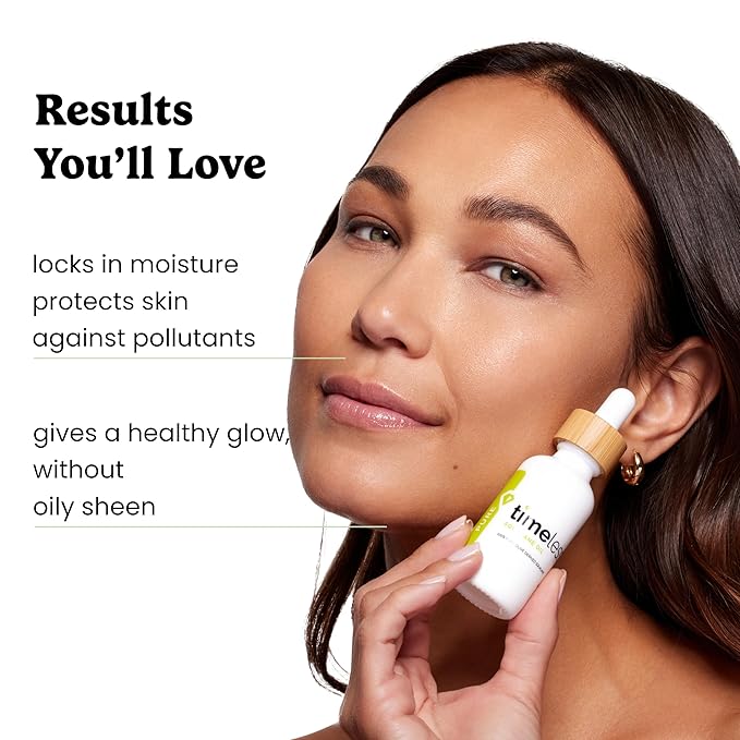 Timeless Skin Care Squalane Oil 100% Pure - Plant-Based Face Oil - Fragrance-Free - For Dry Skin - Moisturizing - 1 oz