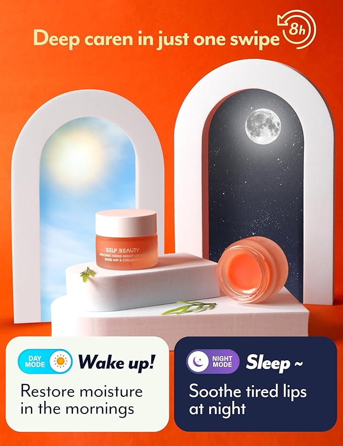 SelfBeauty Lip Mask - Rosehip & 0.51fl.oz