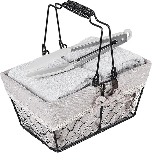 Hot Towel Caddy with Clip Set, Specifically Designed for Salons Spas Homes and Bathrooms to Store Heated Towels, Can Hold Approximately 10 Pieces, Hot Towel Warmer Essential