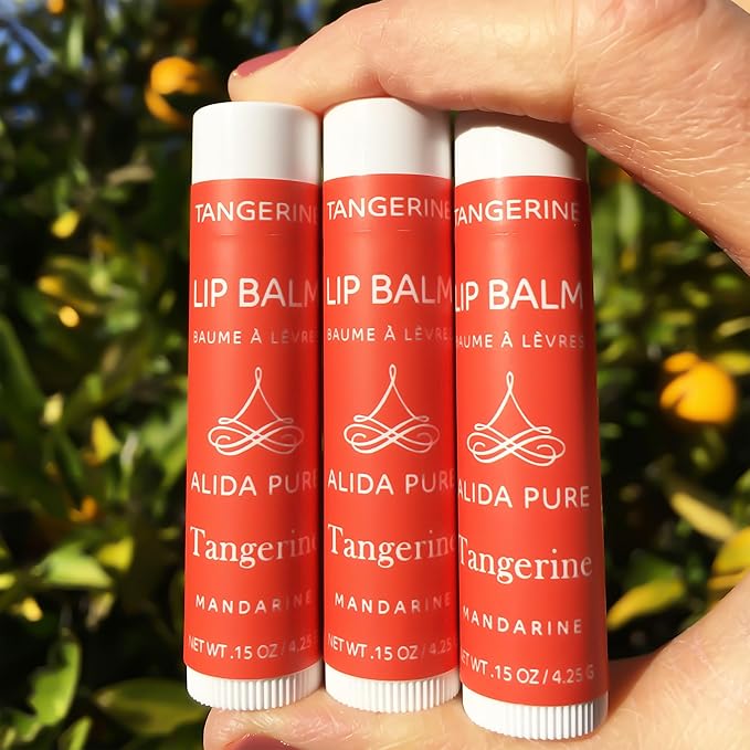 Tangerine Lip Balm, Vegan Lip Balm Lips,