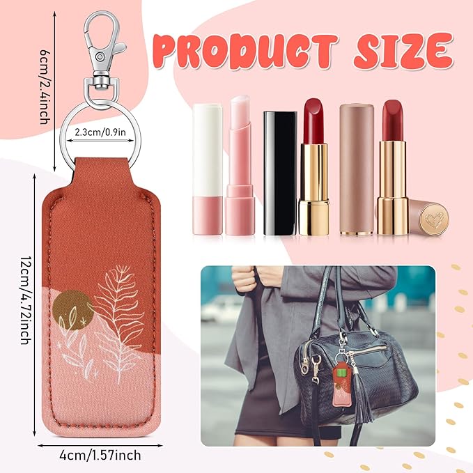 6 Pcs Boho Lip Balm Sleeve Gifts