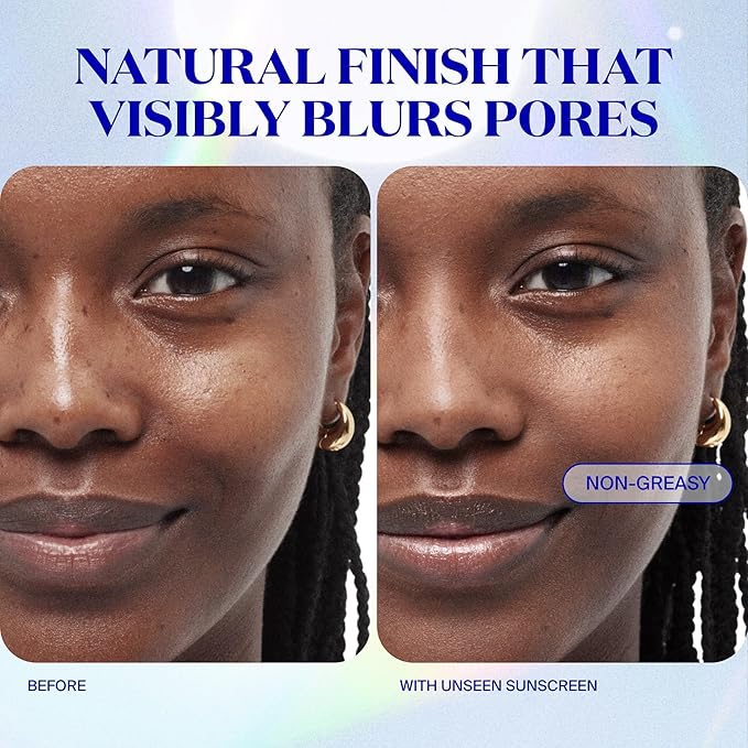 Supergoop! Unseen Sunscreen - SPF 50 - Clear & Invisible Face Sunscreen + Broad Spectrum + Makeup-Gripping Primer - Weightless, Scentless, Oil Free - For All Skin Types & Tones - 2.5 fl oz