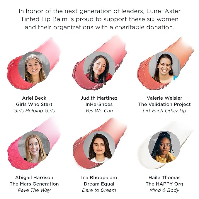 Lune+Aster Tinted Lip Balm - Dare lips