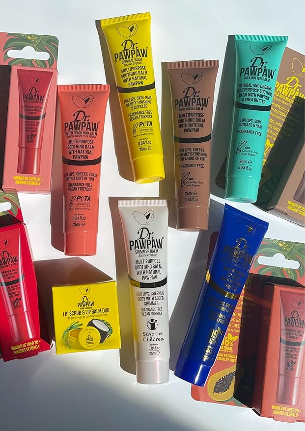 Tinted Peach Pink, Multi-Purpose Natural No Fragrance Balm for Hydrating Lips, Skin, Hair, Cuticles, Nails & Beauty Finishing (25 ml)