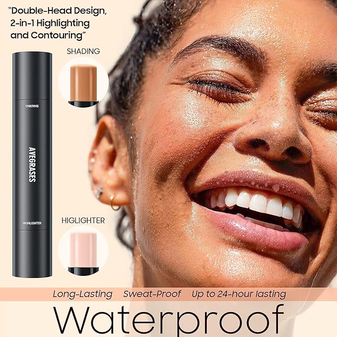 2023 Upgrade Contour Stick, 2 Colors Double-end Contour Stick,