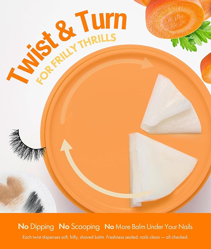 KAHI Cleansing Balm Nourish Care Carrot - Makeup Remover Balm with Carrot Seed Oil, Shea Butter & Cranberry Scrub - Gentle Exfoliating Korean Skincare 1.69 oz