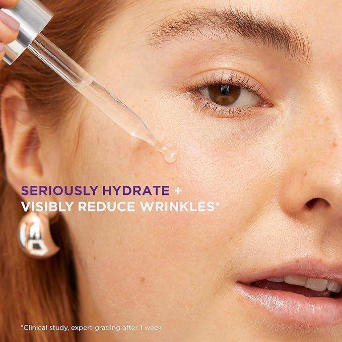 L'Oreal Paris Revitalift 1.5% Pure Hyaluronic Acid Serum for Face, Anti Aging Serum to Hydrate Skin & Reduce Wrinkles, Fragrance Free Skin Care for All Skin Types, 1 Oz