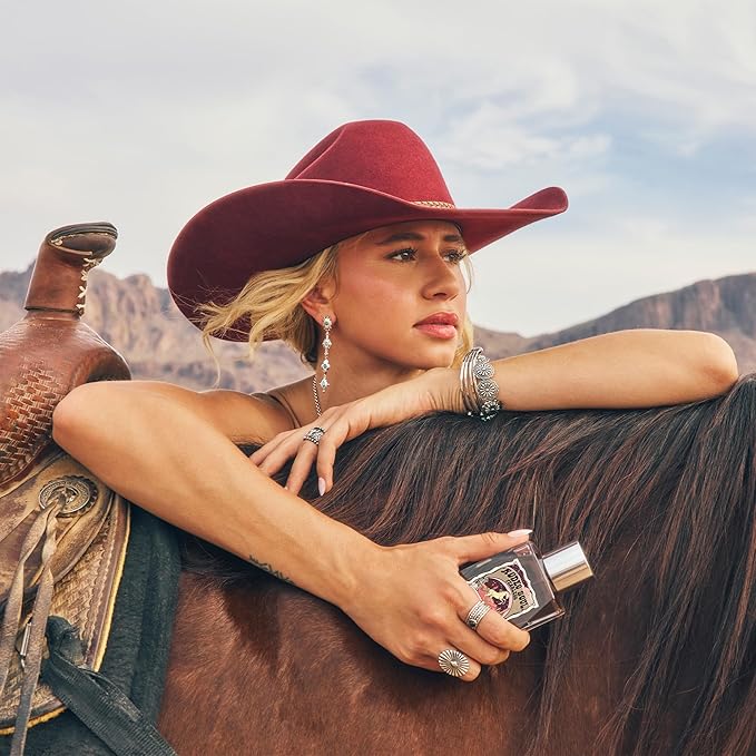Rodeo Soul Fearless by Tru Western, 3.4oz, Women's Perfume with scents of Ruby Cactus Chocolate, Cocoa Butter, and Sugar Crystals, Fearless, Bold, and Wild