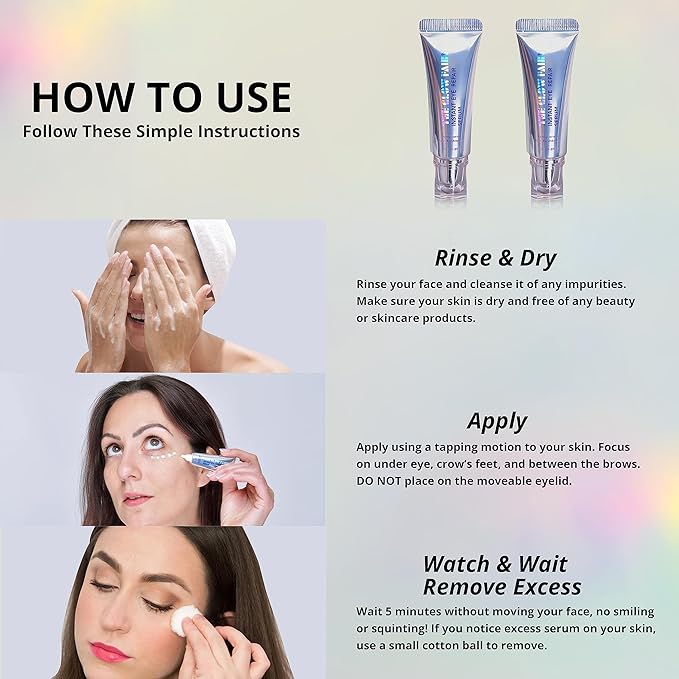 Eye Repair Serum (10g) - Under Eye Cream for Dark Circles to Reduces Eye Bags, Puffiness and Wrinkles - Eye Cream (2 pack)