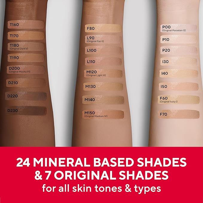 MIRABELLA - Invincible for All HD Liquid Foundation, Moisturizing Face Products for All Skin Types, Full-Coverage Lightweight Foundation Makeup, Moisturizing & Hydrating Beauty Care, Porcelain P20