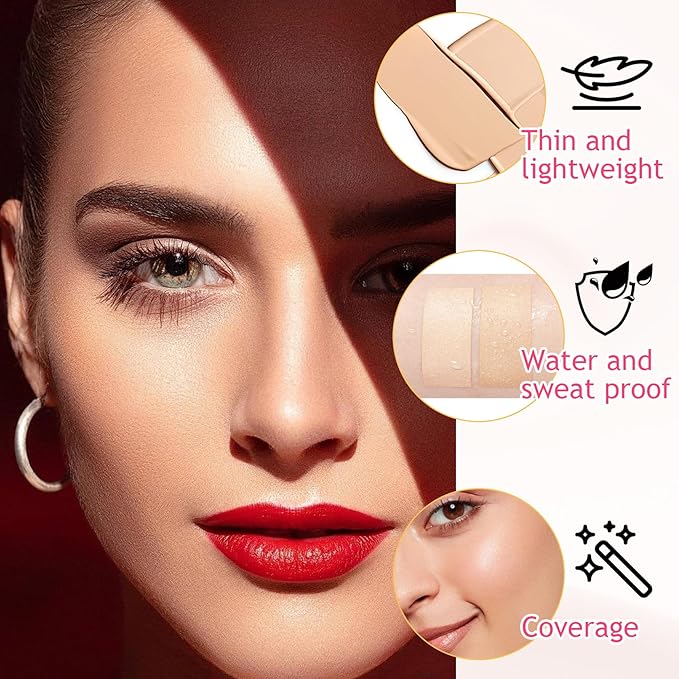 15 Colors Cream Contour Palette,Lightweight Concealer Full Coverage