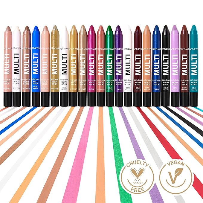 wet n wild Color Icon Cream Eyeliner Eyeshadow DMulti-Stick, Moisturizing, Nourishing Velvety Cream-to-Powder Buildable & Blendable Formula, Cruelty-Free & Vegan - Golden Rush Hour